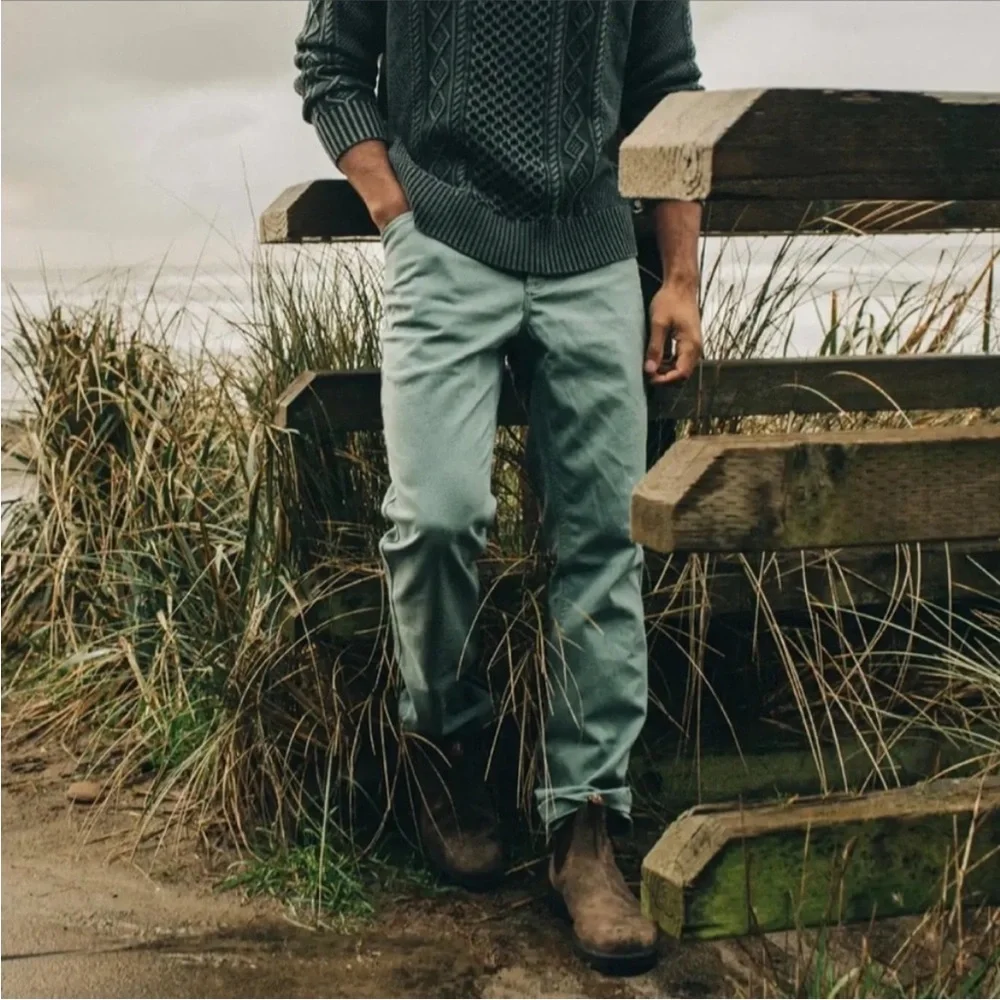 Taylor Stitch The Camp Boss Duck Pants in Ocean